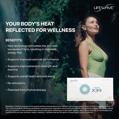 LifeWave X39 Patches - Supports Improved Strength & Stamina - 30 Ct